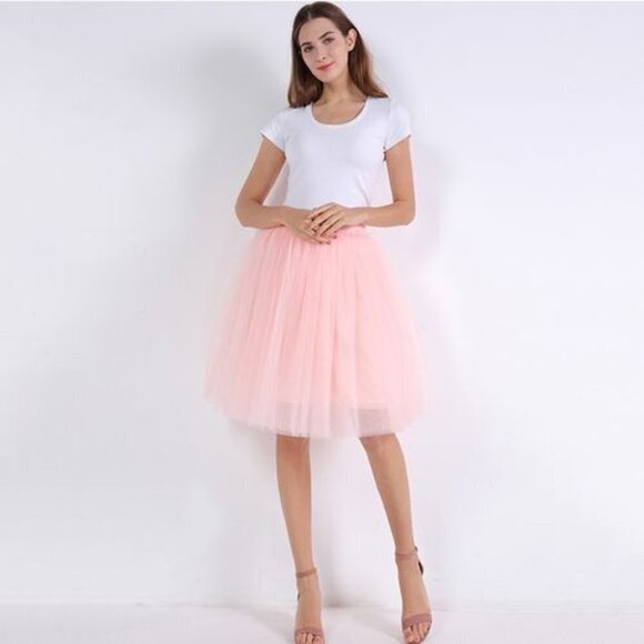 Sylvie Müller The Pretty Nomad Pink Tulle Balletcore Skirt NWOT S M - Picture 1 of 6
